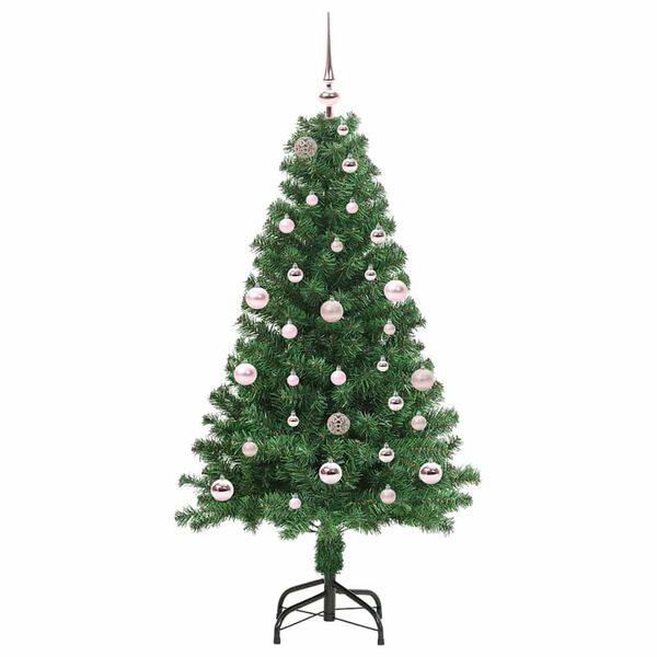 vidaXL Albero di Natale artificiale con 150 LED Verde 150 cm