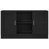 vidaXL Credenza Rovere Nero 120 x 30,5 x 70 cm Legno multistrato