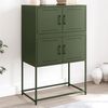 vidaXL Credenza Verde Oliva 68,5x38,5x107 cm in Acciaio