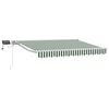 vidaXL Cornice per Tenda Manuale con LED Verde e Bianco 2,5 x 2 m