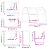 vidaXL Letto a Soppalco con Tunnel Bambini Rosa 80x200cm Massello Pino