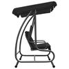 vidaXL Panchina a Dondolo da Giardino con Baldacchino Antracite