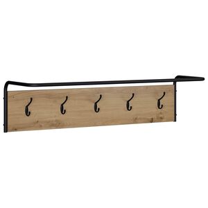 vidaXL Appendiabiti Rovere Artigianale 100 x 30 x 25 cm