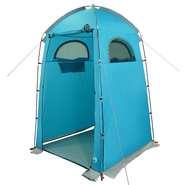 vidaXL Tenda da Doccia Blu Impermeabile