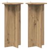 vidaXL Supporto per piante 2 pz Rovere Artigianale 40 x 40 x 80 cm