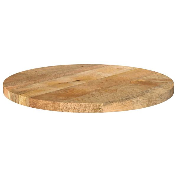 vidaXL Piano per Tavolo &Oslash; 40x2,5cm Rotondo in Legno Massello di Mango