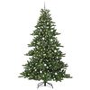 vidaXL Albero di Natale Artificiale con Rami Pieghevoli Verde 240 cm