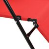 vidaXL Lettini Prendisole 2 pz Pieghevoli e Poggiagambe Acciaio Rosso