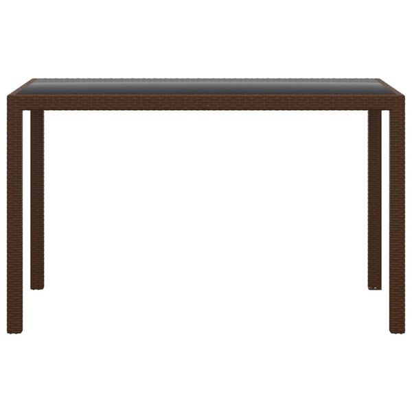 vidaXL Set da Pranzo da Giardino 3 pz e Cuscini in Polyrattan Marrone