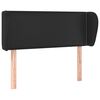 vidaXL Testiera ad Orecchio Nera 93x23x78/88 cm in Similpelle