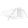vidaXL Serra con Telaio in Acciaio Bianco 16 m&sup2; 8x2x2 m