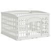 vidaXL Parco giochi per cani a 4 pannelli 88 x 88 x 56 cm Plastica