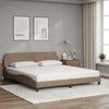vidaXL Letto con Materasso Dover Cappuccino 180x200cm Similpelle