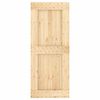 vidaXL Porta Scorrevole con Set Hardware 85x210 cm Legno Massello Pino