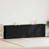 vidaXL Credenza Rovere Nero 240 x 33 x 70 cm Legno multistrato