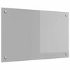 vidaXL Schienale da cucina Grigio chiaro 80 x 50 cm vetro temperato