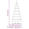 vidaXL Albero di Natale in metallo con supporto Oro 210 cm