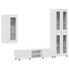 vidaXL Set mobile TV FLORIN 3 pz Bianco Legno ingegnerizzato
