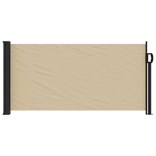 vidaXL Tenda da Sole Laterale Retrattile Beige 100x300 cm