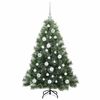 vidaXL Albero di Natale artificiale con 150 LED Verde 120 cm PE e PVC