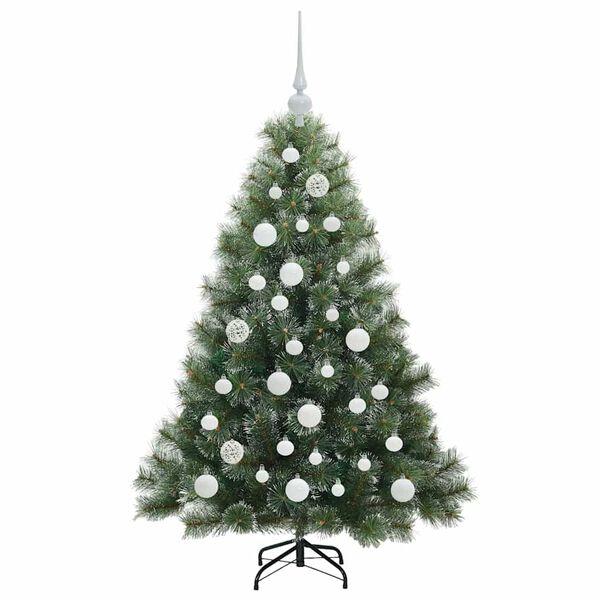 vidaXL Albero di Natale artificiale con 150 LED Verde 120 cm PE e PVC