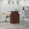 vidaXL Banco Reception Rovere Marrone 100x40x104 cm Legno Multistrato