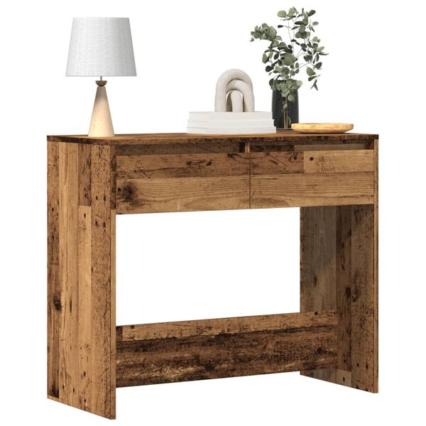 vidaXL Tavolino Consolle Legno Vecchio 89x41x76,5 cm in Truciolato