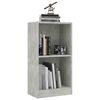 vidaXL Libreria Grigio Cemento 40x24x75 cm in Legno Multistrato