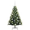 vidaXL Albero di Natale Artificiale Pieghevole 150 LED Verde 120 cm