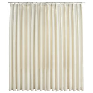vidaXL Tenda Oscurante con Ganci Crema in Velluto 290x245 cm