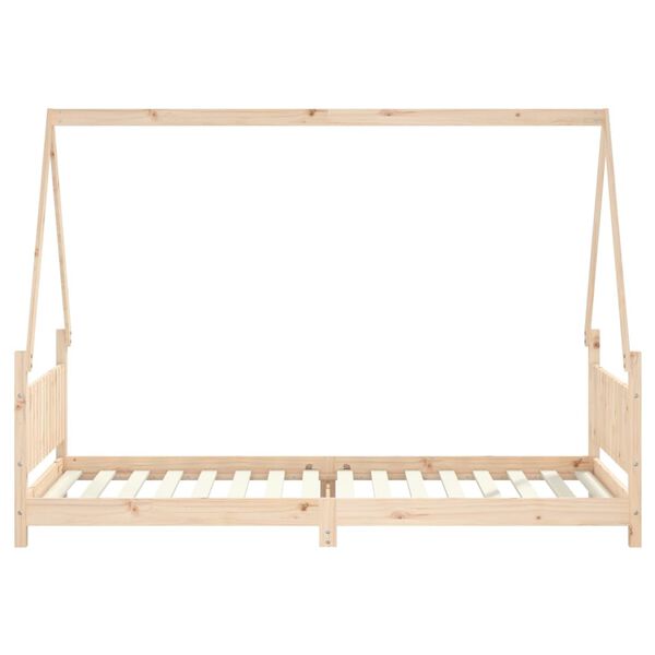 vidaXL Giroletto per Bambini 90x200 cm in Legno Massello di Pino