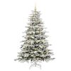 vidaXL Albero di Natale Artificiale con Rami Pieghevoli Bianco 180 cm