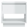 vidaXL Comodino Bianco Lucido 45x34x44 cm in Truciolato