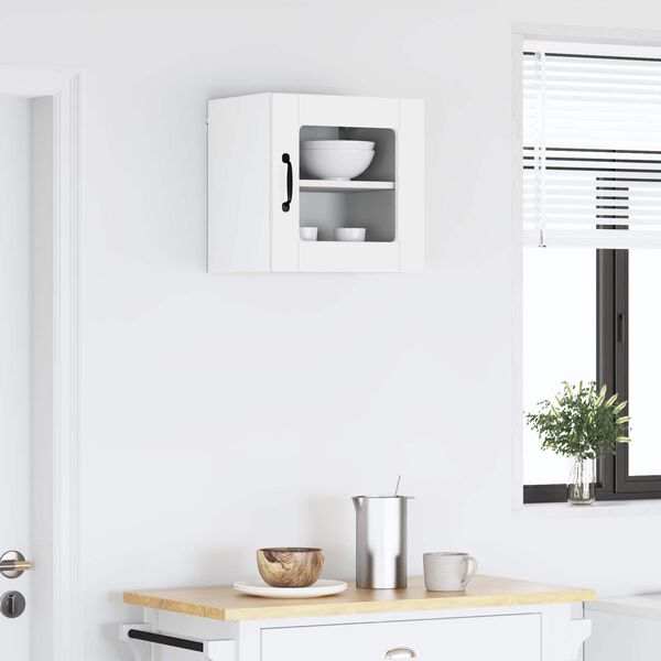 vidaXL Mobile da cucina con lo scaffale Bianco Lucido 40 x 31 x 40 cm