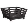 vidaXL Focolare Nero 40 x 40 x 20 cm Acciaio