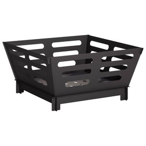 vidaXL Focolare Nero 40 x 40 x 20 cm Acciaio