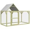 vidaXL Pollaio 200x100x150 cm Legno Massello di Pino Impregnato