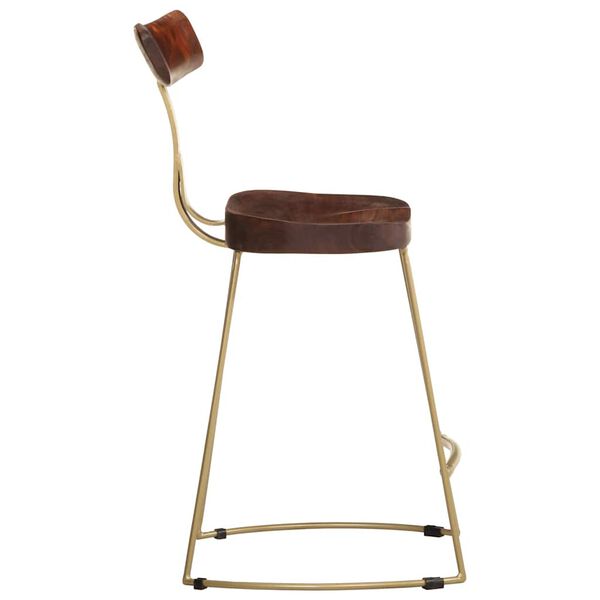 vidaXL Sgabelli da Bar 2 pz 49x43x79 cm in Legno Massello di Mango