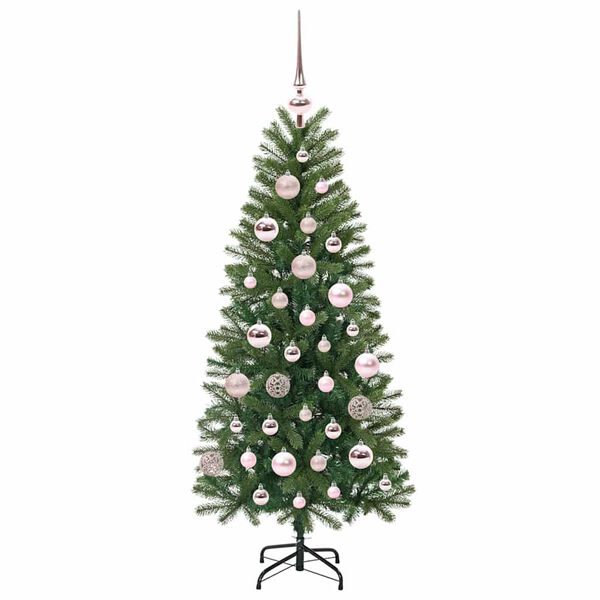 vidaXL Albero di Natale artificiale con 150 LED Verde 120 cm PE e PVC