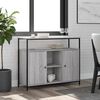 vidaXL Credenza Grigio Sonoma 100x35x80 cm in Legno Multistrato