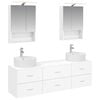 vidaXL Set di mobili per il bagno 5 pcs Bianco
