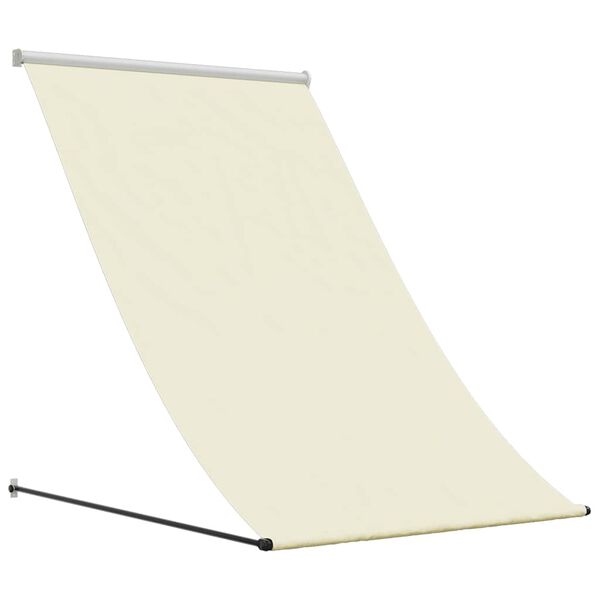 vidaXL Tenda da Sole Retrattile Crema 100x150 cm in Tessuto e Acciaio
