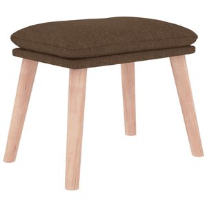 vidaXL Poggiapiedi Marrone 45x29,5x35 cm in Tessuto