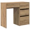 vidaXL Scrivania Rovere artigianale Legno ingegnerizzato