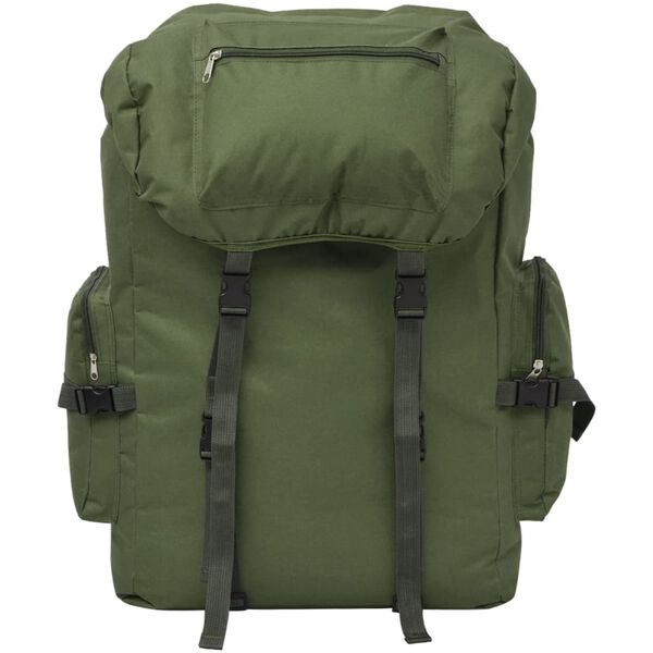 vidaXL Zaino Stile Militare 65 L Verde