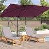 vidaXL Ombrellone Rosso Bordeaux 351 x 250 x 260 cm