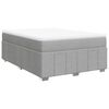 vidaXL Giroletto a Molle con Materasso Grigio Chiaro 140x200cm Tessuto
