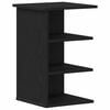 vidaXL Mobile laterale Rovere Nero 35 x 35 x 55 cm