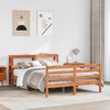 vidaXL Letto senza Materasso Marrone Cera 140x190 cm in Legno di Pino
