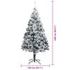vidaXL Albero di Natale artificiale con 300 LED Bianco 240 cm